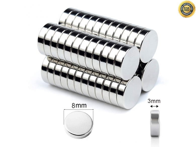 8 Extrem Starke Neodym-Katzenmagnete – 15 Mm Durchmesser, 4 Mm Hoch, Für Kühlschrank, Pinnwand & Magnettafeln